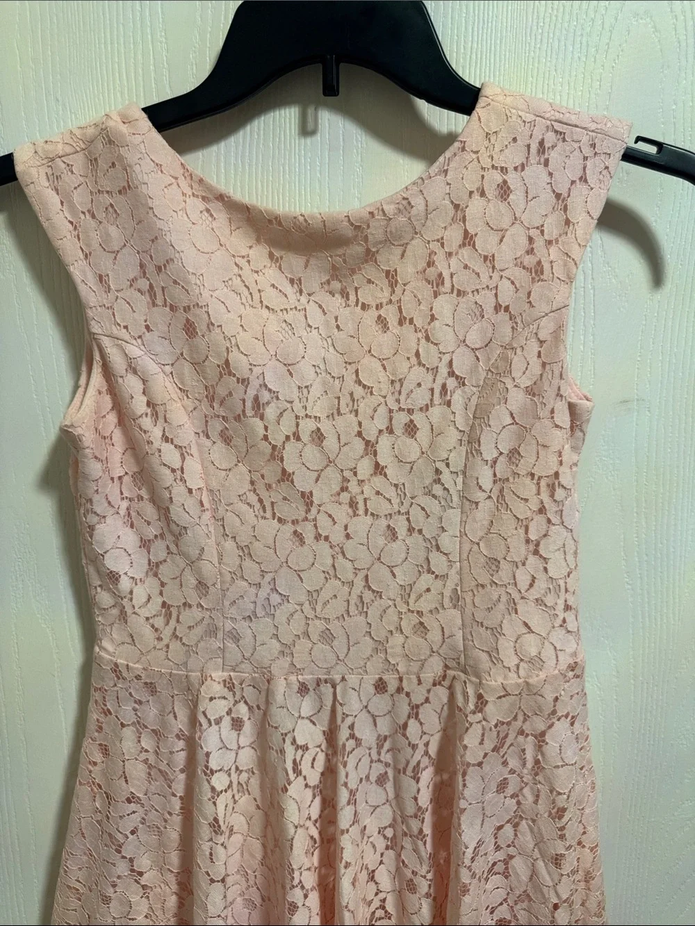 Fit & Flare Pink Lace Floral Sleeveless Dress Girls 14 Summer Wedding Udtfashion